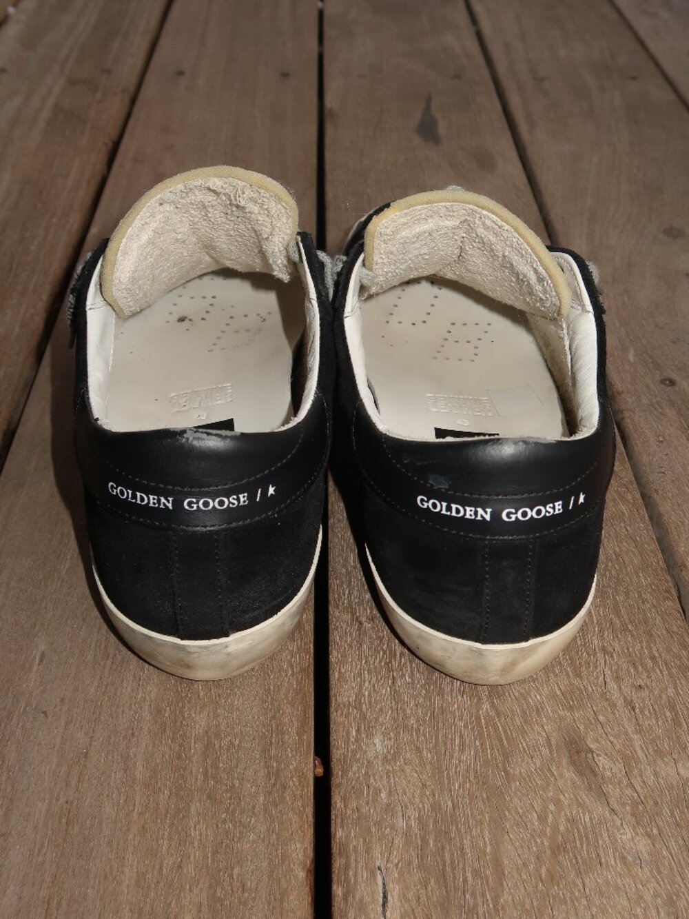 Men's Golden Goose Black Suede Super Star Sneakers US 10.5 / EU 43 - Picture 5 of 6